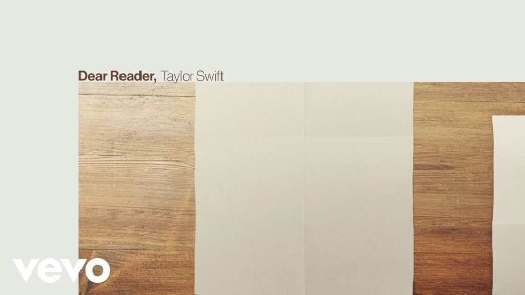 Dear Reader Lyrics » Taylor Swift
