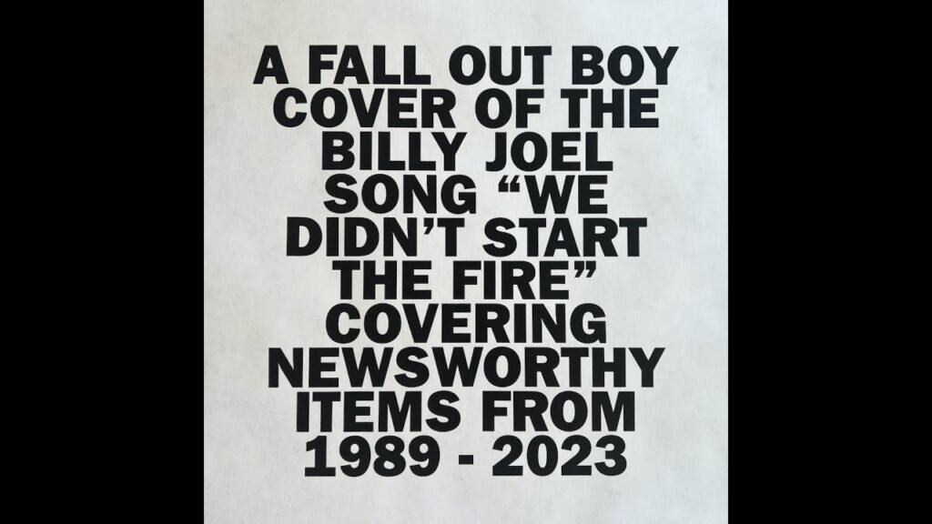 We Didn't Start the Fire Lyrics » Fall Out Boy